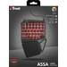 Trust 888 ASSA Kabelgebunden Einhand-Gaming-Tastatur Beleuchtet Schwarz, Multi-Color