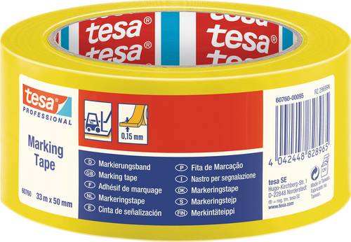 Tesa 60760-00087-15 Markierungsklebeband tesa® Professional Schwarz, Gelb (L x B) 33 m x 50 mm 1 St
