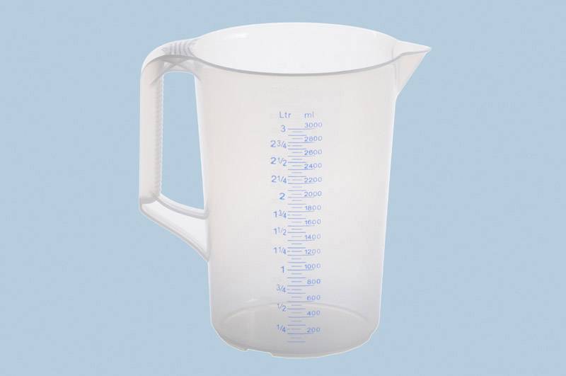 Hünersdorff 938000 Messbecher 3000ml Kunststoff