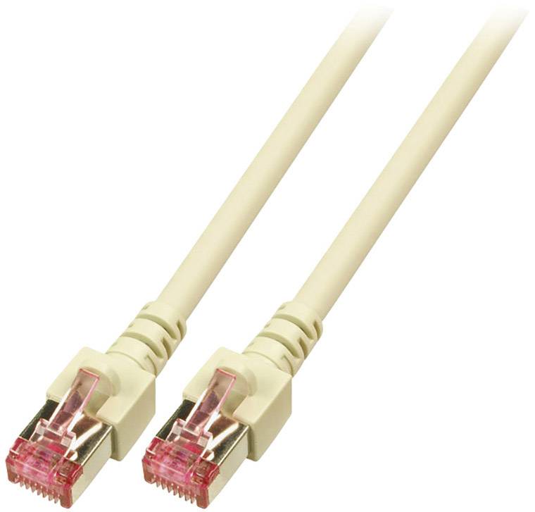 EFB Elektronik K5510.30 RJ45 Patchkabel CAT 6 S/FTP 30.00 m Grau Flammwidrig, Halogenfrei, mit Rastnasenschutz, vergoldete Steckkontakte 1 St.