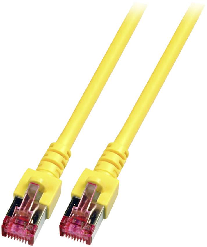 EFB Elektronik K5511.5 RJ45 Netzwerkkabel, Patchkabel CAT 6 S/FTP 5.00 m Gelb Flammwidrig, Halogenfrei, mit Rastnasenschutz, vergoldete