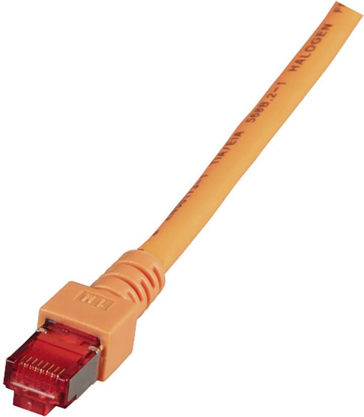EFB Elektronik K5516.30 RJ45 Netzwerkkabel, Patchkabel CAT 6 S/FTP 30.00 m Orange Flammwidrig, Halogenfrei, mit Rastnasenschutz, vergoldete