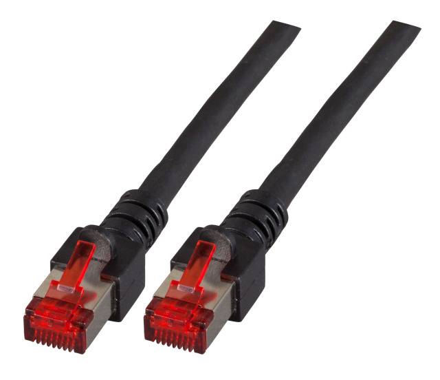 RJ45 Patchkabel Cat.6 S/FTP LSZH -- schwarz 5m Kupferverkabelung