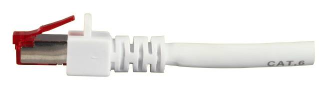 EFB Elektronik K5518.50 RJ45 Netzwerkkabel, Patchkabel CAT 6 S/FTP 50.00 m Weiß Flammwidrig, Halogenfrei, mit Rastnasenschutz, vergoldete