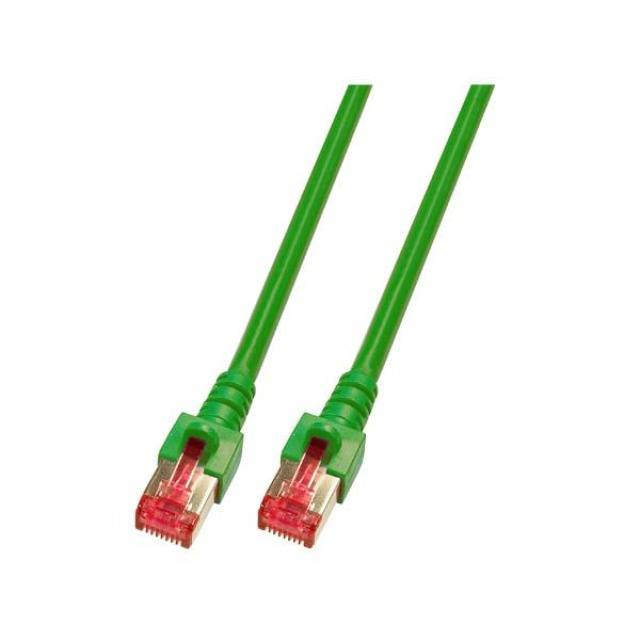 EFB Elektronik K5514.30 RJ45 Netzwerkkabel, Patchkabel CAT 6 S/FTP 30.00 m Grün Flammwidrig, Halogenfrei, mit Rastnasenschutz, vergoldete