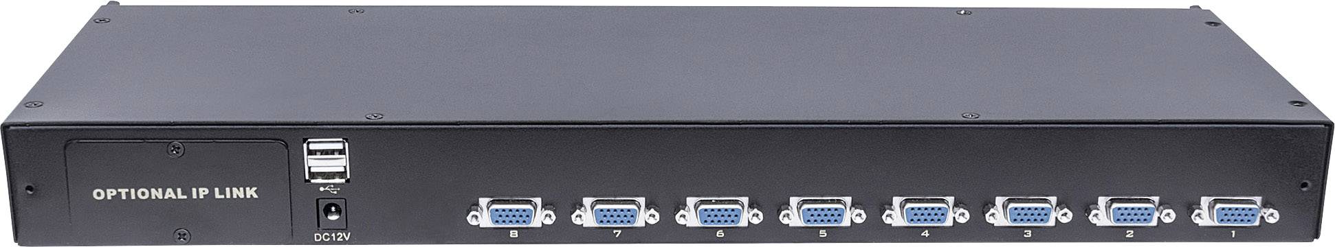 Intellinet 507776 8 Port KVM-Umschalter VGA PS/2, USB 640 x 480 Pixel, 800 x 600 Pixel, 1024 x 720 Pixel, 1200 x 800 Pixel, 1280 x 720 Pixel, 1440