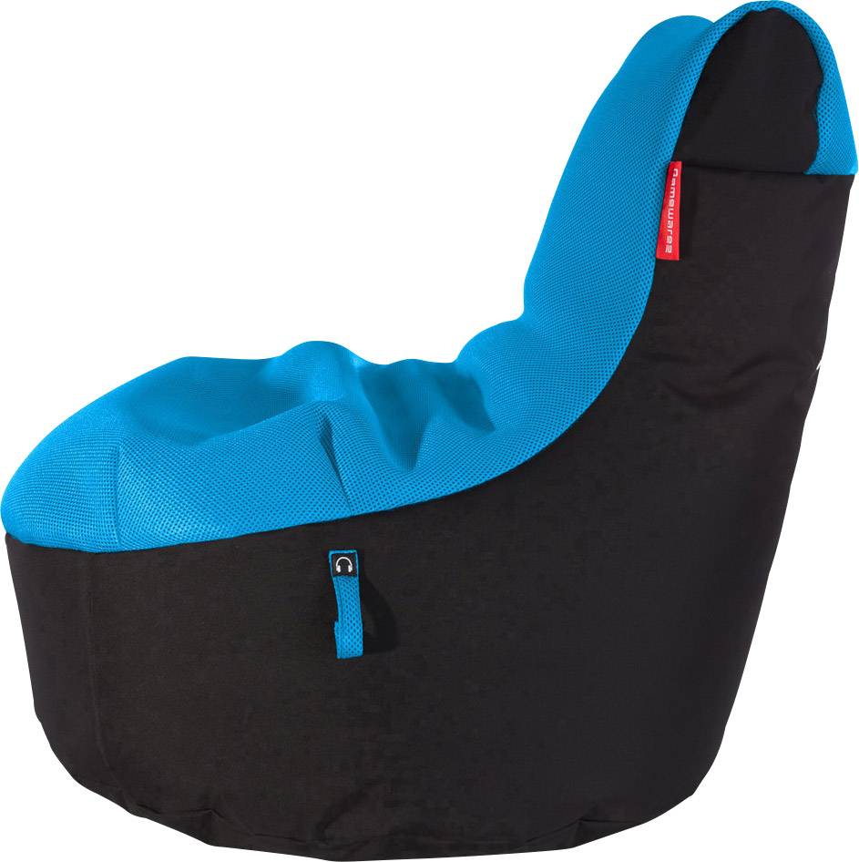 GAMEWAREZ Gaming Sitzsack Ice Schwarz, Blau