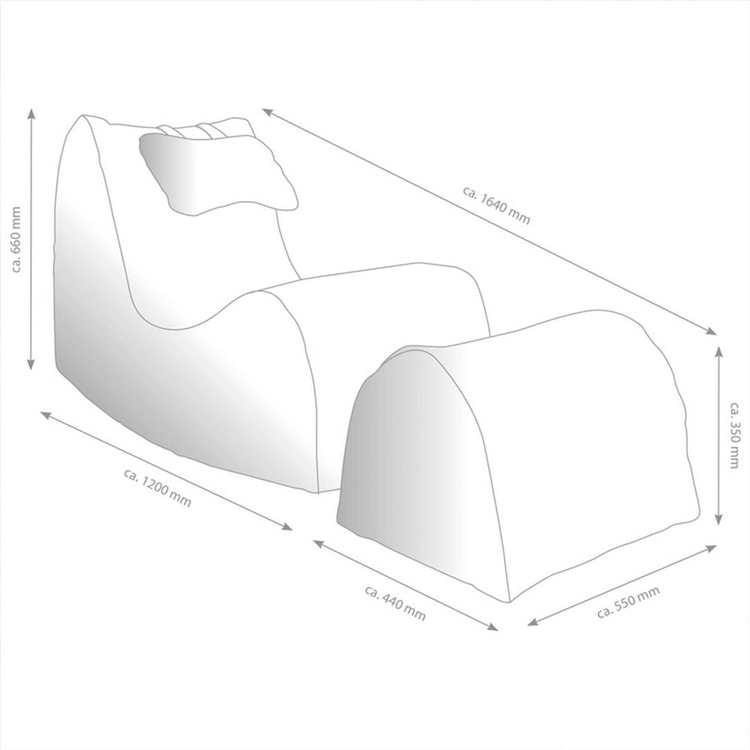 GAMEWAREZ GAMING SITZSACK RX SCHWARZ-ROT