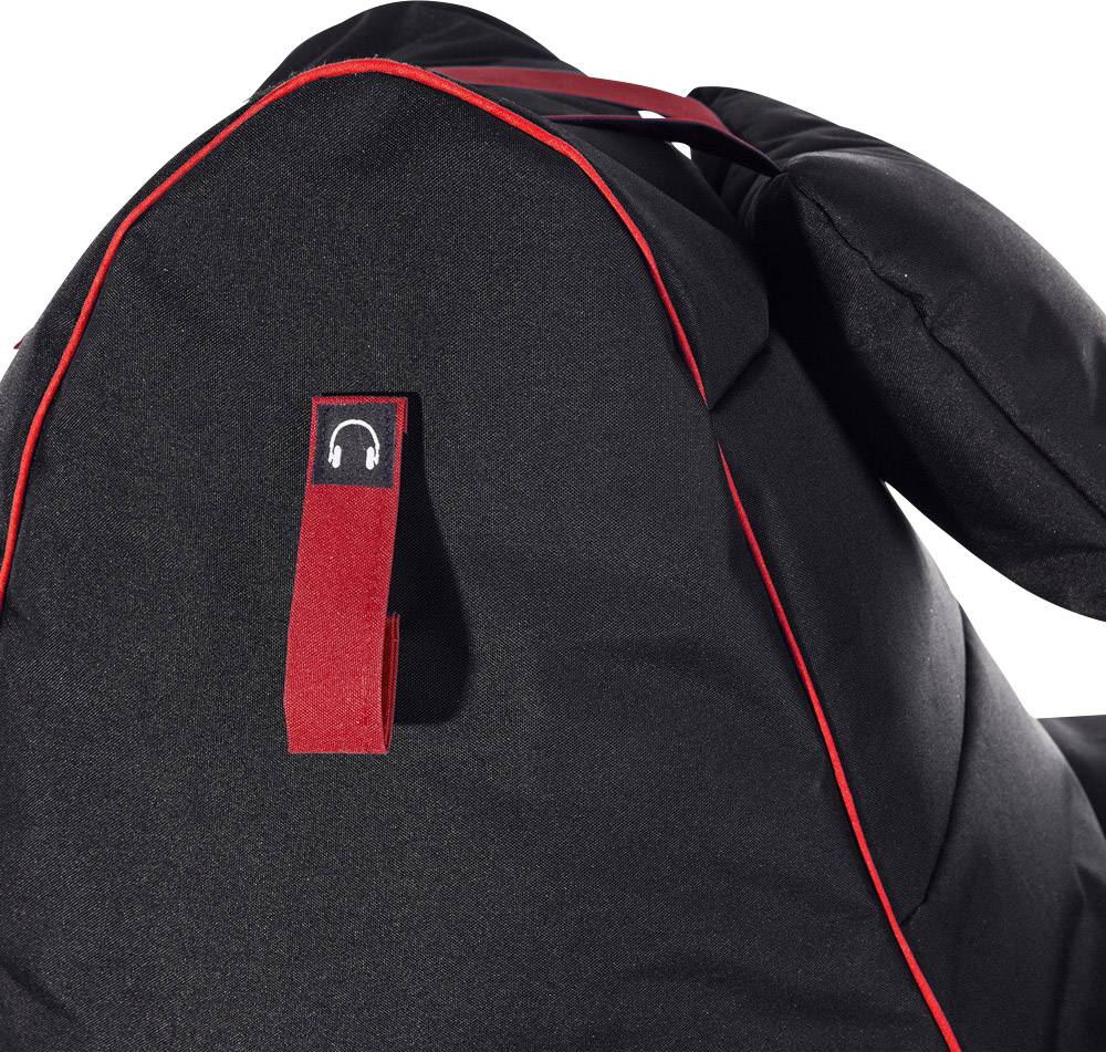 GAMEWAREZ GAMING SITZSACK RX SCHWARZ-ROT