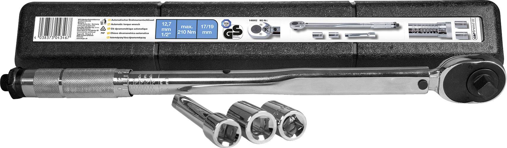 cartrend 146002 Drehmomentschlüssel mit Umschaltknarre 1/2" (12.5 mm) 40 - 210 Nm