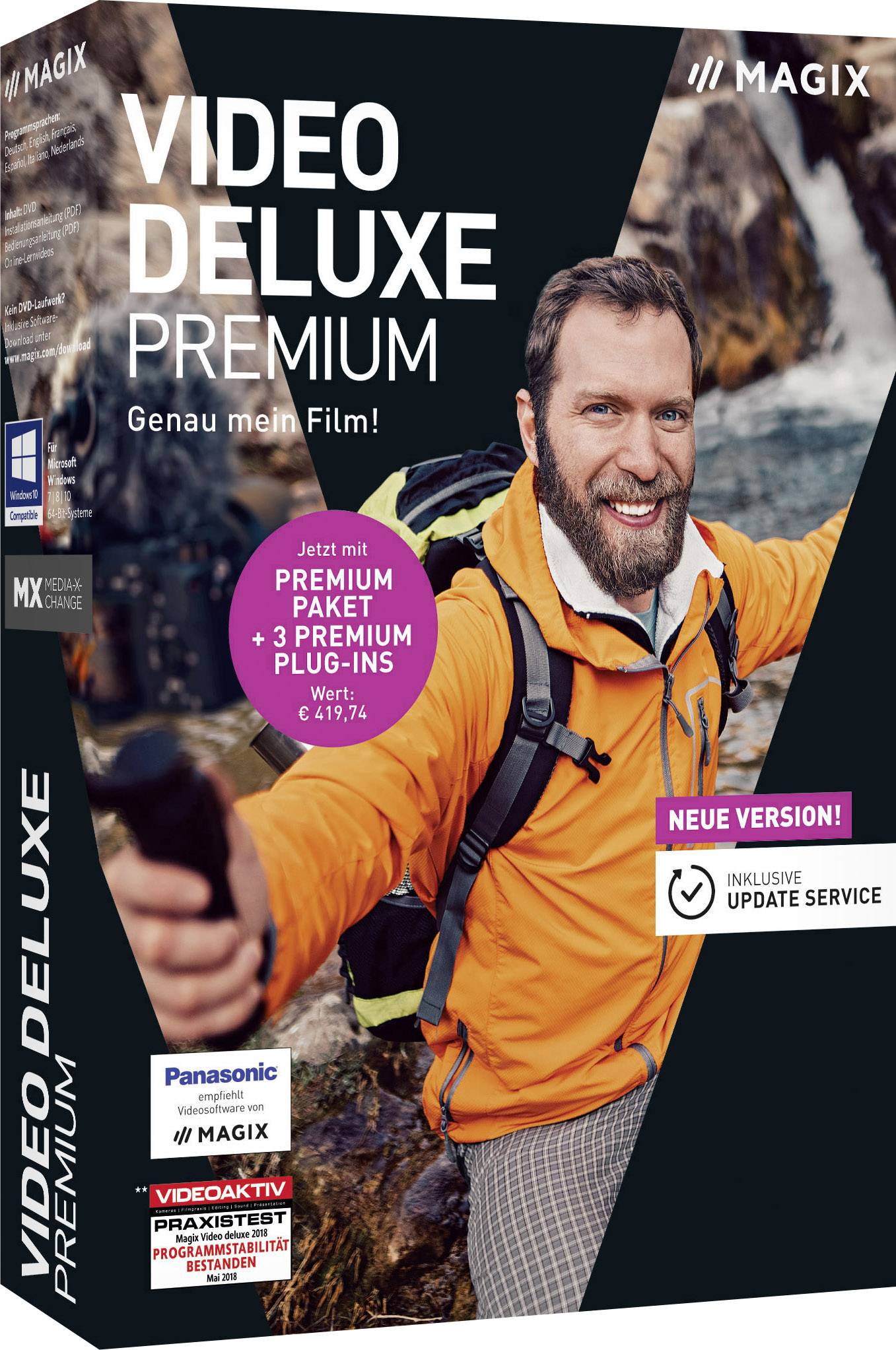 Magix Video deluxe Premium Vollversion, 1 Lizenz Windows Videobearbeitung