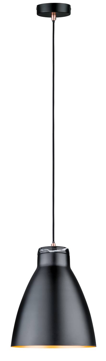 Paulmann Neordic Rolad 79609 Pendelleuchte LED E27 20W Kupfer matt, Schwarz (matt)