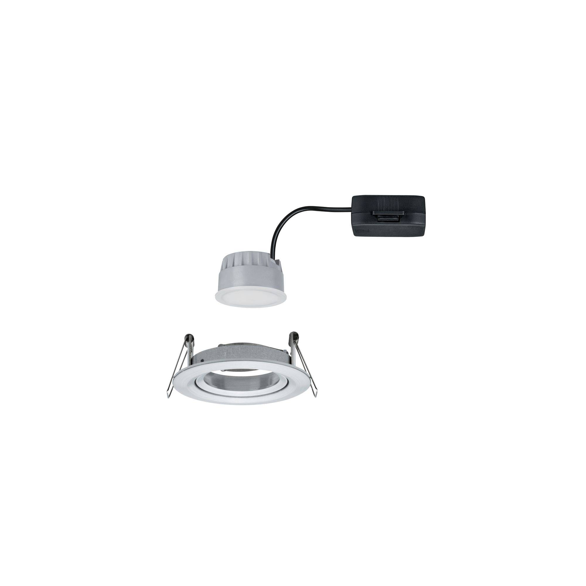 Paulmann 93486 Nova Einbauleuchte LED LED 6W Aluminium (gedreht)