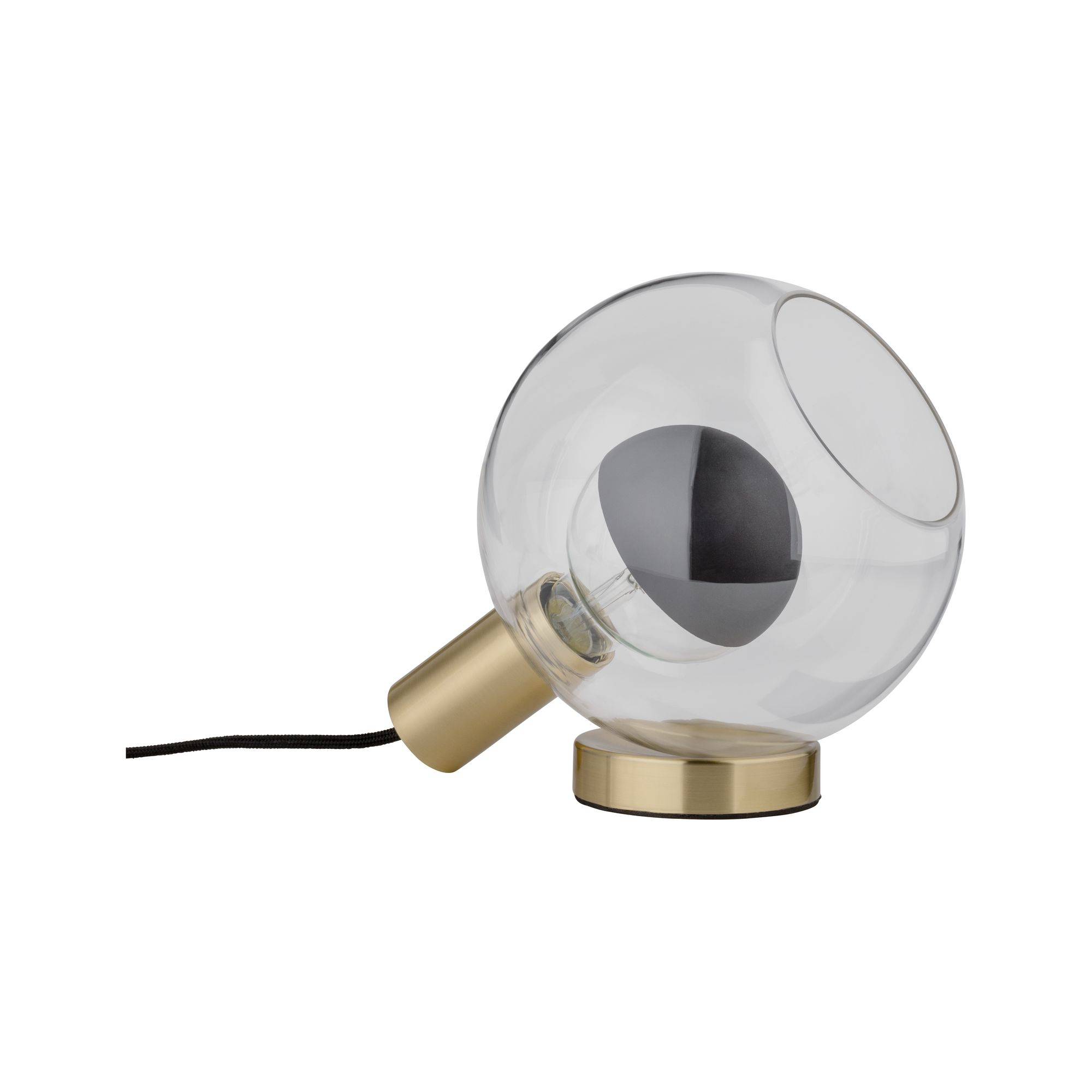 Paulmann Esben 79727 Tischlampe LED E27 20W Messing-antik (gebürstet), Transparent