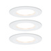 Paulmann Nova Bad-Einbauleuchte 3er Set LED LED 18W IP44 Weiß (matt)