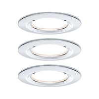 Paulmann Nova Bad-Einbauleuchte 3er Set LED LED 18W IP44 Chrom (glänzend) Paulmann Nova Bad-Einbauleuchte 3er Set LED LED 18W IP44 Chrom (glänzend)