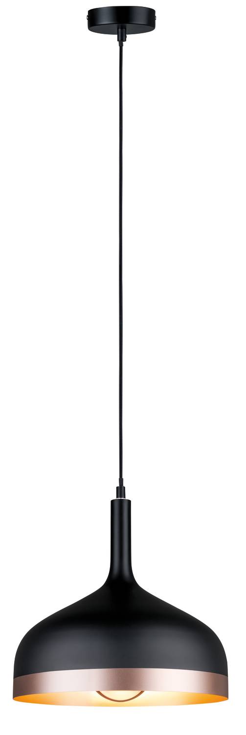 Paulmann Neordic Embla 79629 Pendelleuchte LED E27 20W Schwarz, Kupfer matt