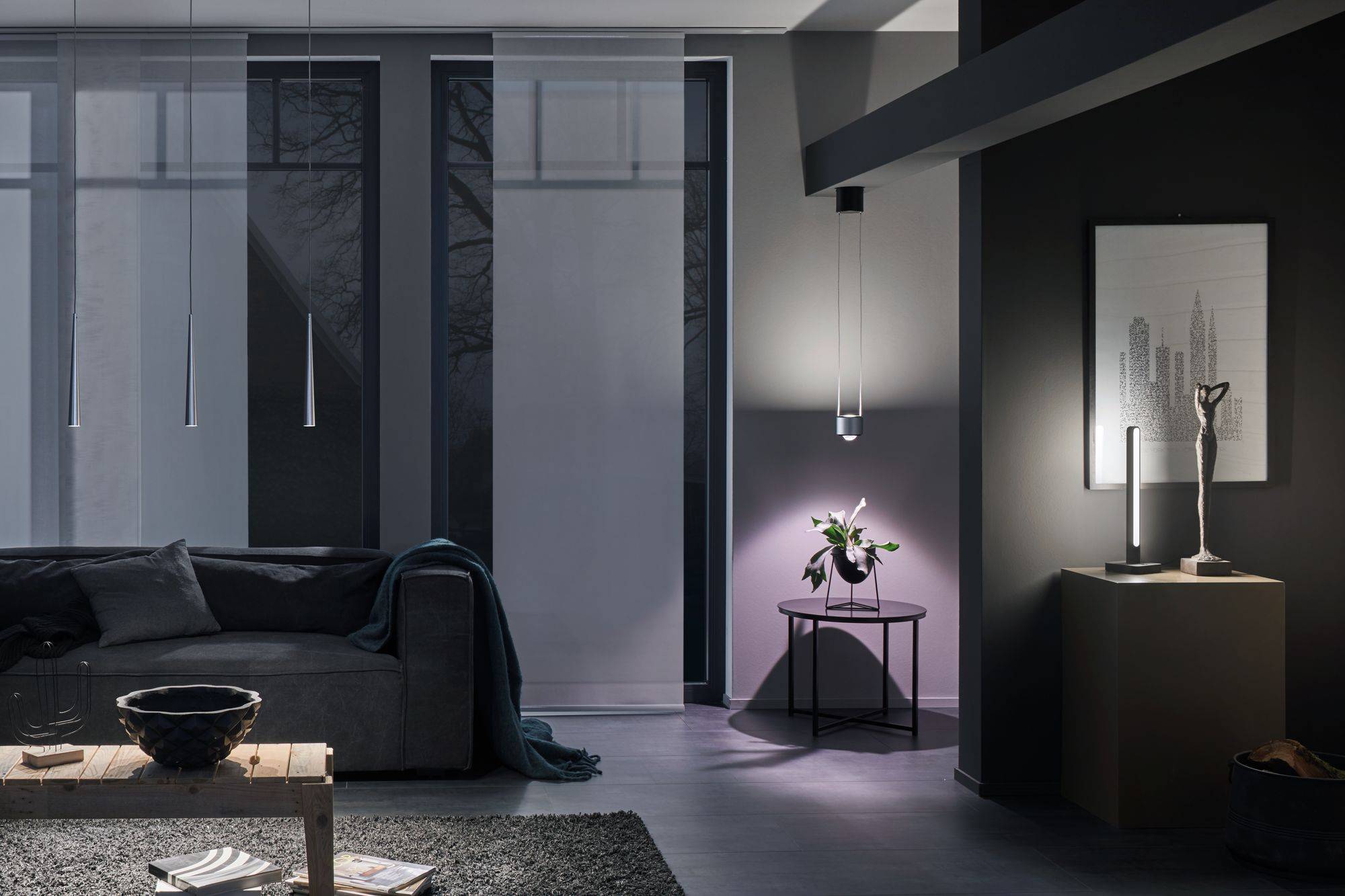 Paulmann Gutta 70930 LED-Pendelleuchte LED LED fest eingebaut 21 W Aluminium (gebürstet)