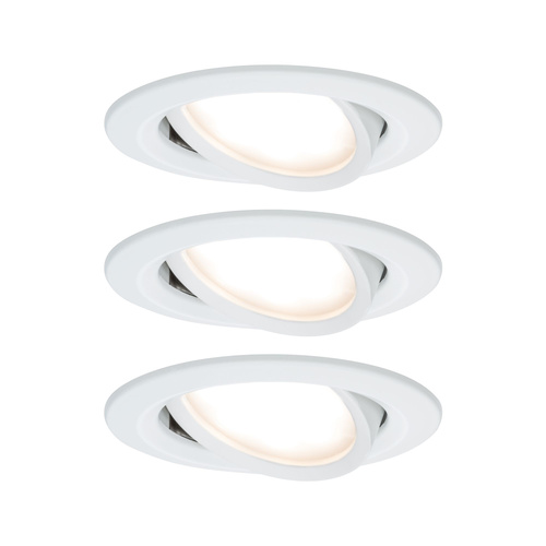 Paulmann 93485 Nova Einbauleuchte 3er Set LED LED 18 W Weiß (matt)