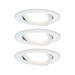 Paulmann 93485 Nova Einbauleuchte 3er Set LED LED 18W Weiß (matt)