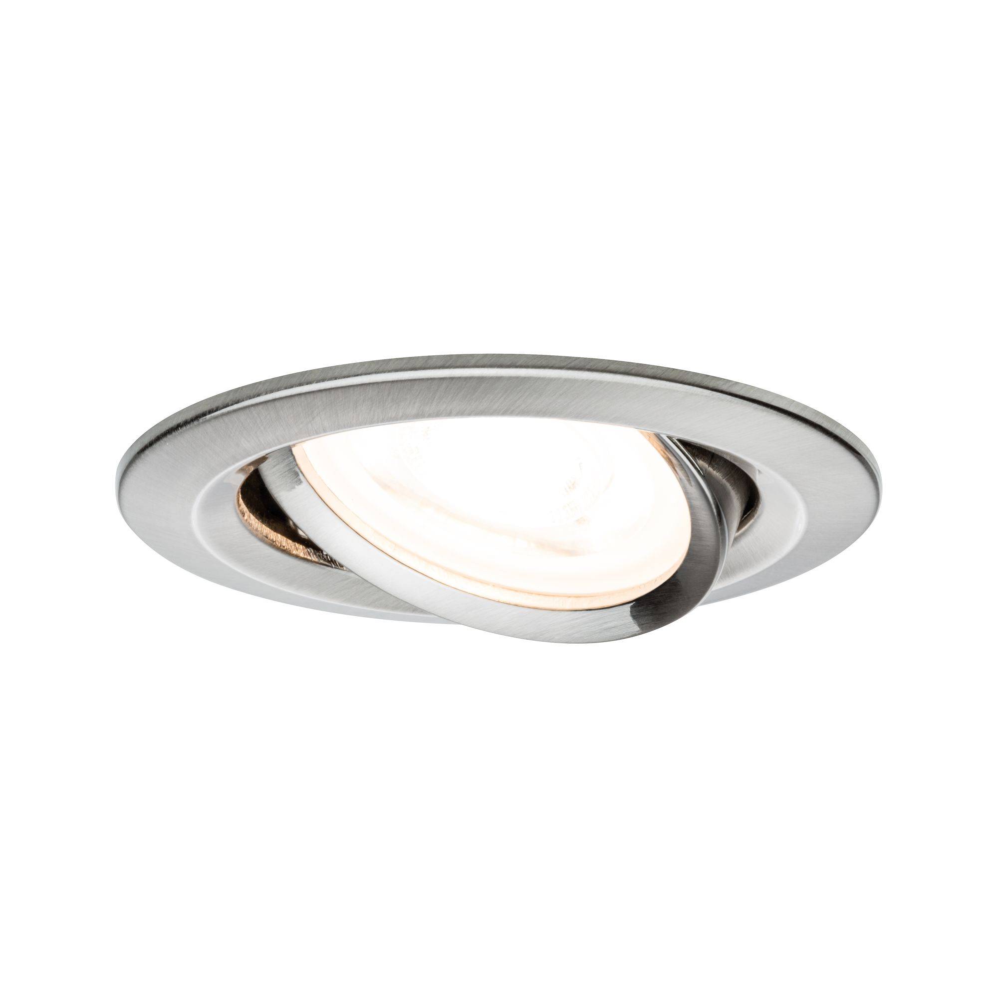 Paulmann 93428 Nova Einbauleuchte LED GU10 6.5W Edelstahl (gebürstet)