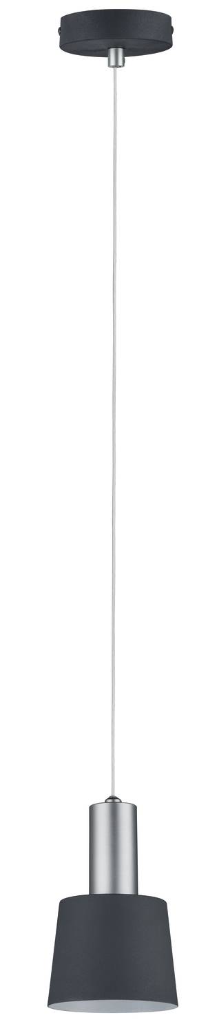 Paulmann Neordic Haldar 79691 Pendelleuchte LED E14 20W Dunkelgrau, Chrom