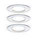 Paulmann Nova Bad-Einbauleuchte 3er Set LED LED 18W IP44 Chrom (glänzend)