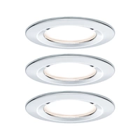 Paulmann Nova Bad-Einbauleuchte 3er Set LED LED 18W IP44 Chrom (glänzend) Paulmann Nova Bad-Einbauleuchte 3er Set LED LED 18W IP44 Chrom (glänzend)