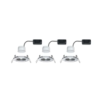 Paulmann Nova Bad-Einbauleuchte 3er Set LED LED 18W IP44 Chrom (glänzend) Paulmann Nova Bad-Einbauleuchte 3er Set LED LED 18W IP44 Chrom (glänzend)