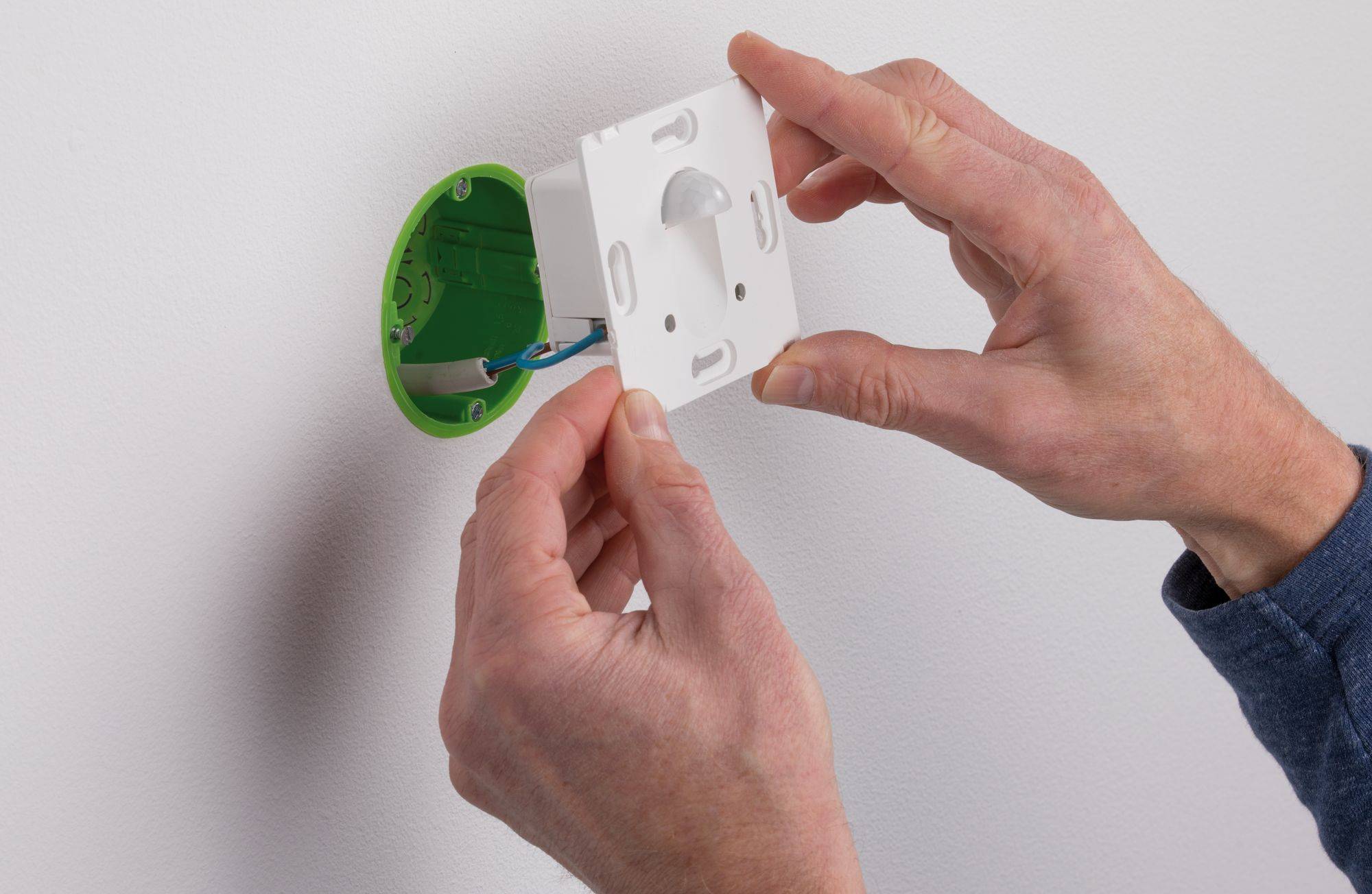 Paulmann 92923 LED-Einbauleuchte mit Bewegungsmelder LED LED fest eingebaut 2.7W Weiß (glänzend)