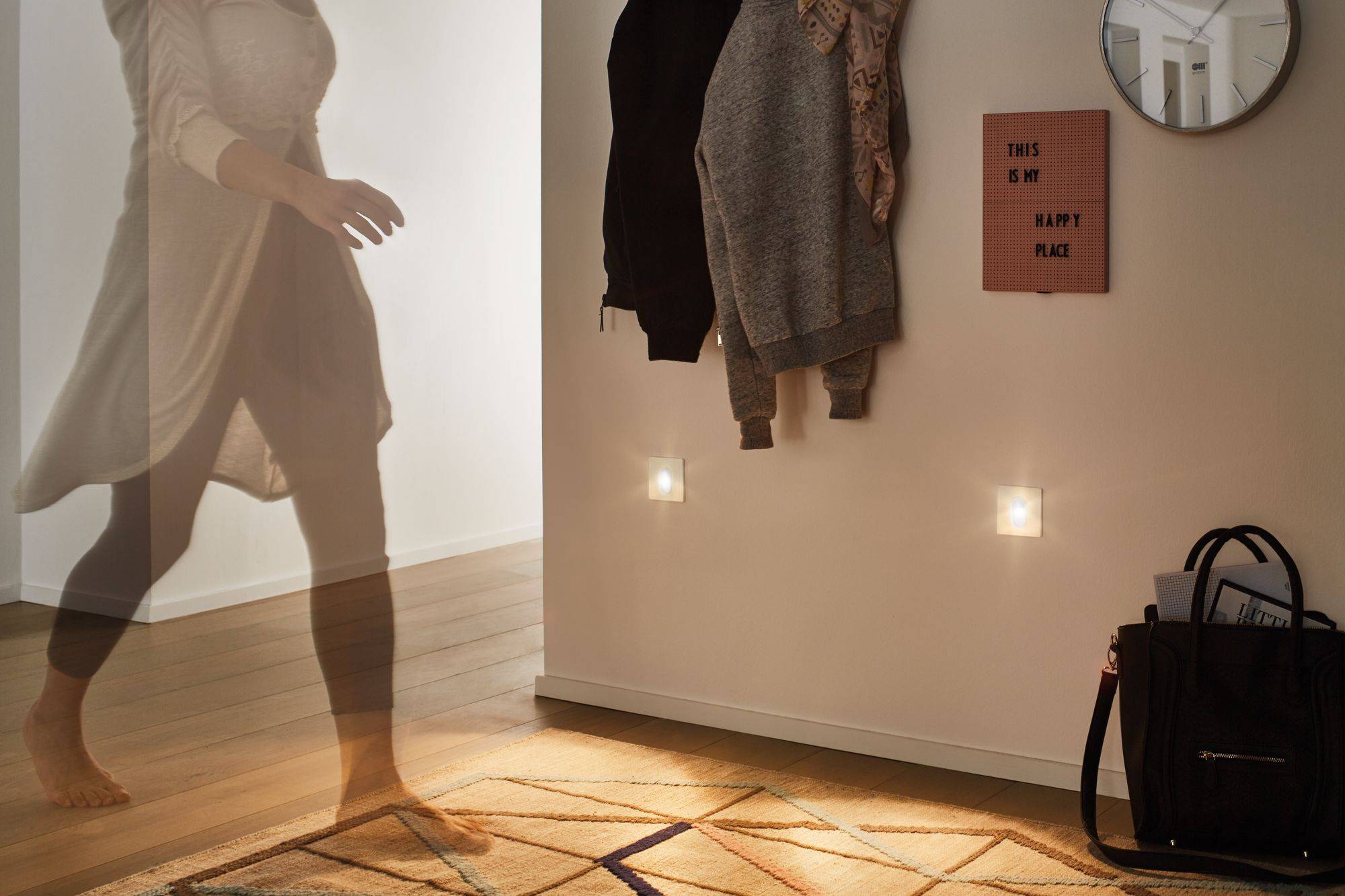 Paulmann 92923 LED-Einbauleuchte mit Bewegungsmelder LED LED fest eingebaut 2.7W Weiß (glänzend)