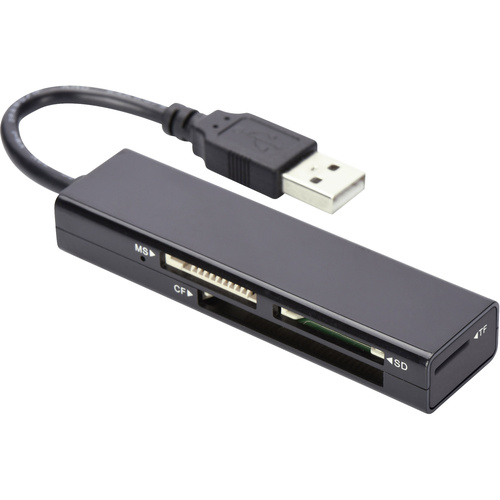 ednet Lecteur de carte mémoire externe USB 2.0 noir