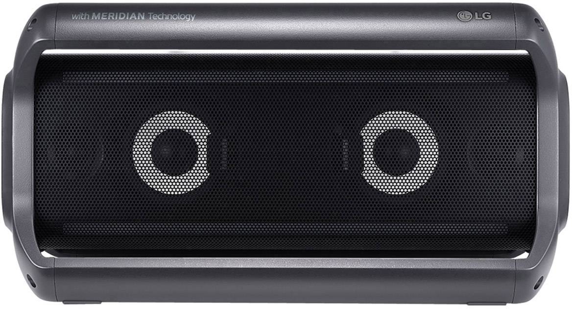 LG Electronics PK7 Bluetooth® Lautsprecher Freisprechfunktion, Outdoor, spritzwassergeschützt, AUX Schwarz