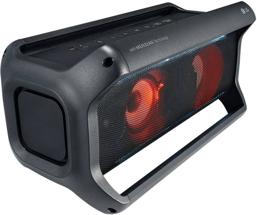 LG Electronics PK7 Bluetooth® Lautsprecher Freisprechfunktion, Outdoor, spritzwassergeschützt, AUX Schwarz
