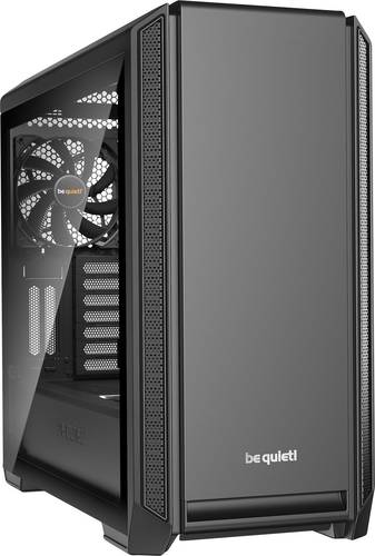 BeQuiet Silent Base 601 Midi-Tower PC-Gehäuse Schwarz 2 vorinstallierte Lüfter, gedämmt, Staubfil