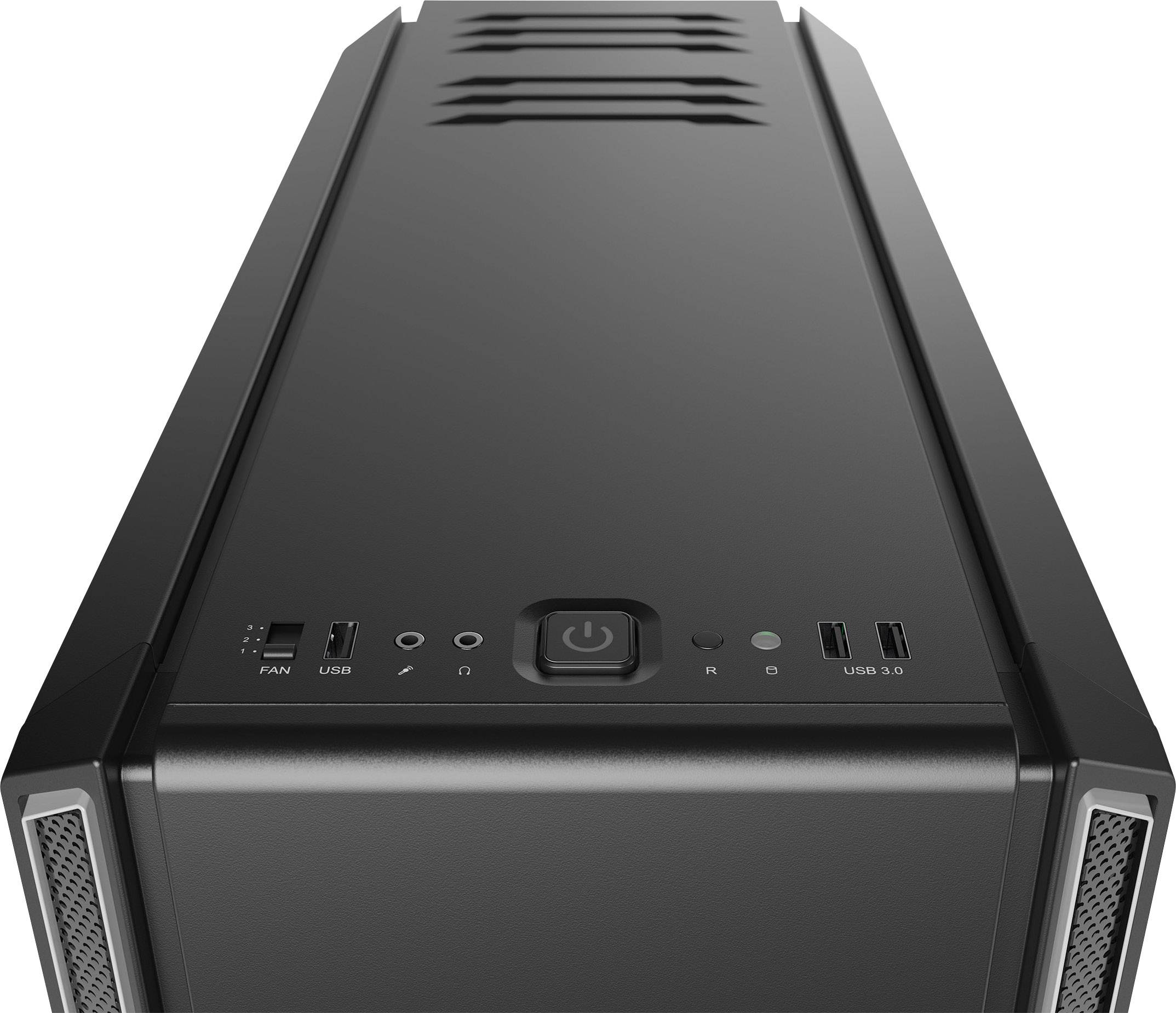 BeQuiet Silent Base 601 Midi-Tower PC-Gehäuse Silber, Schwarz 2 vorinstallierte Lüfter, gedämmt, Staubfilter, Seitenfenster