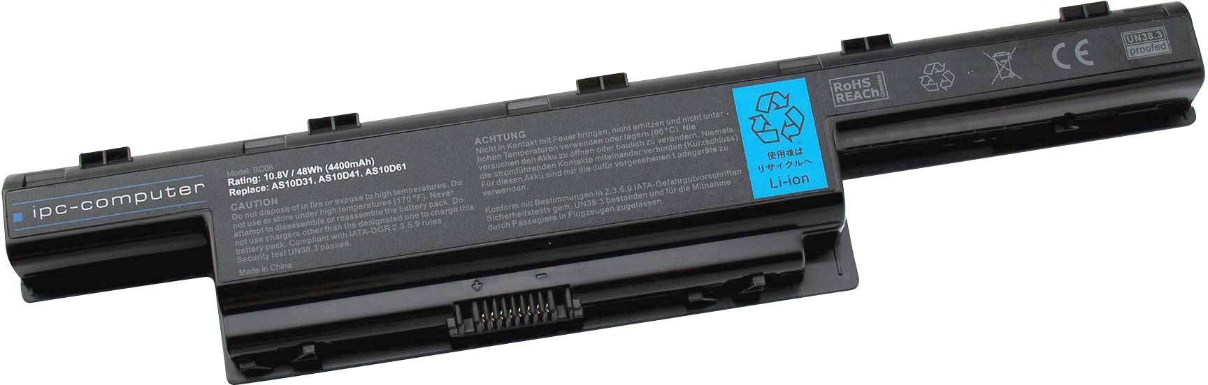 Ipc-computer Notebook-Akku AS10D61 REPLACE 10.8V 4400 mAh Acer