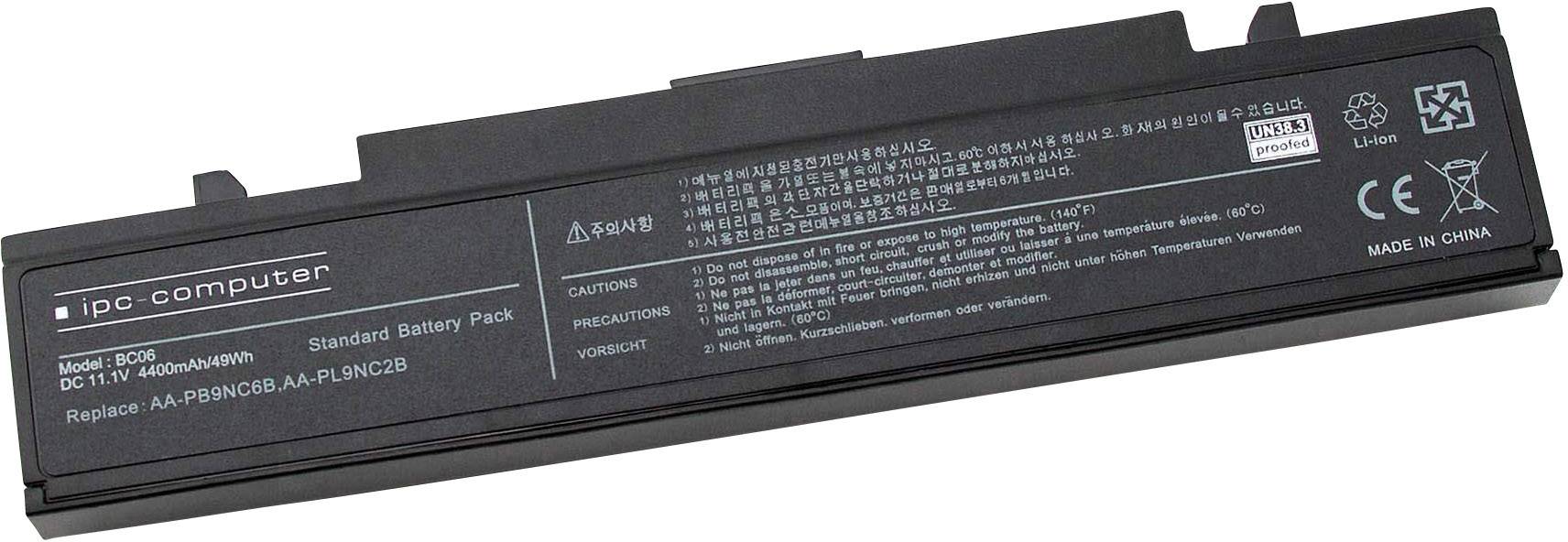 Ipc-computer Notebook-Akku BA43-00199A REPLACE 11.1V 4400 mAh Samsung