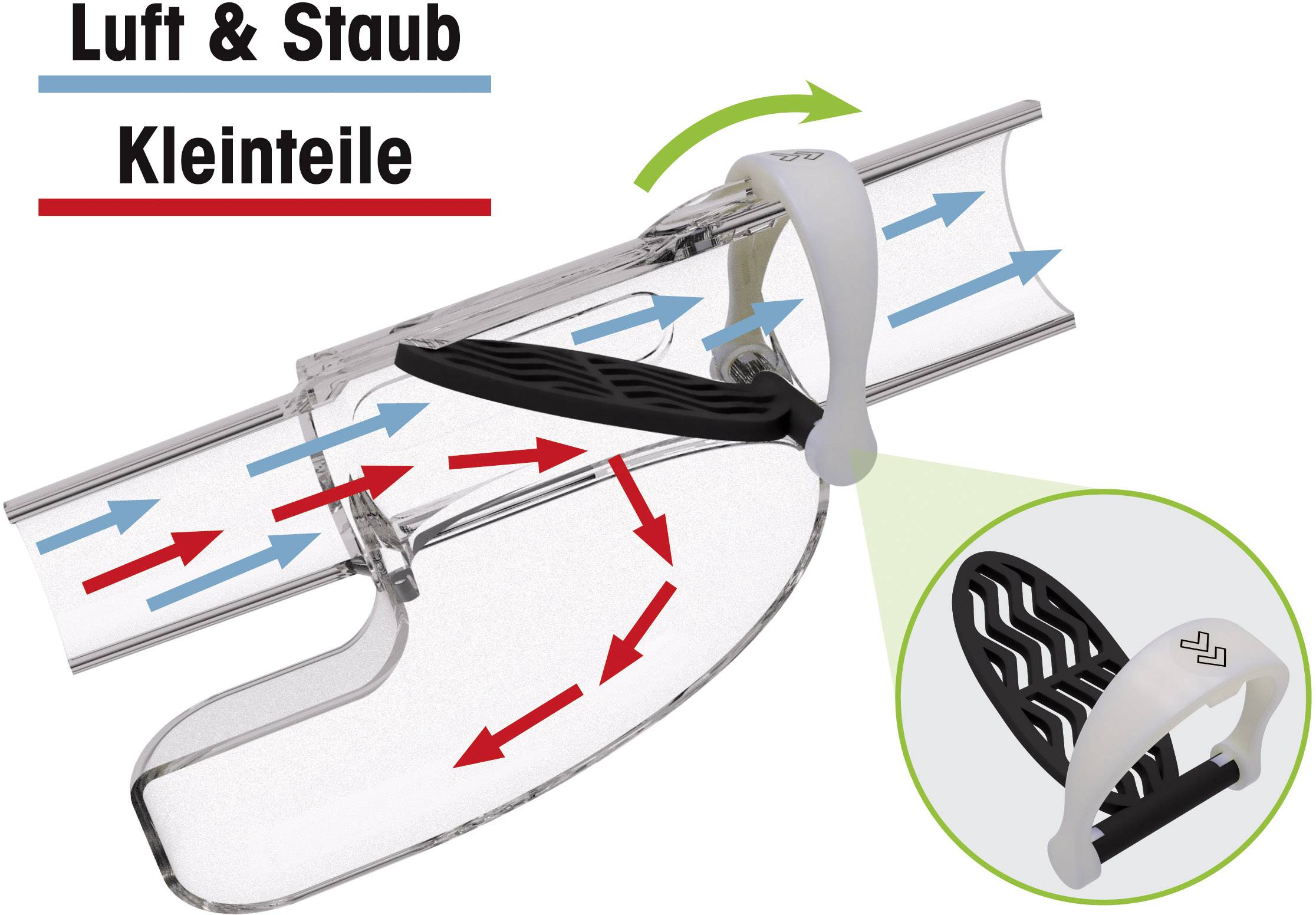 CatchUp 0523 Staubsauger-Teleskoprohr-Zubehör
