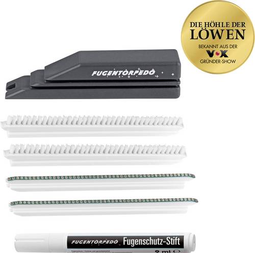 Fugentorpedo Reinigungswerkzeug Set XL 6-tlg. grau 0896