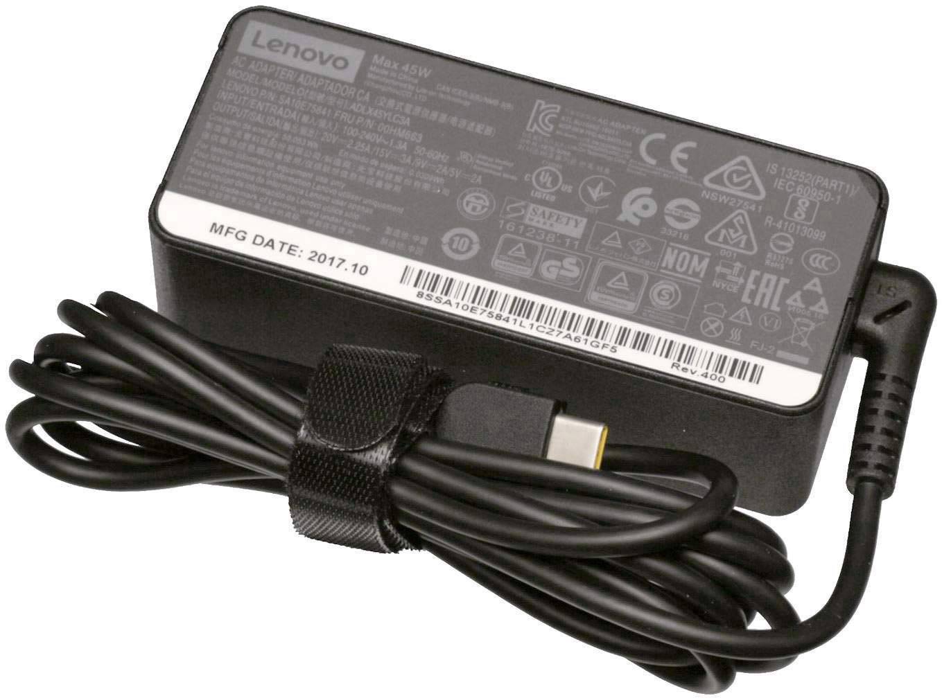 Lenovo Netzteil 00HM663 Notebook-Netzteil 45W 20 V, 15 V, 5 V, 9V 3A