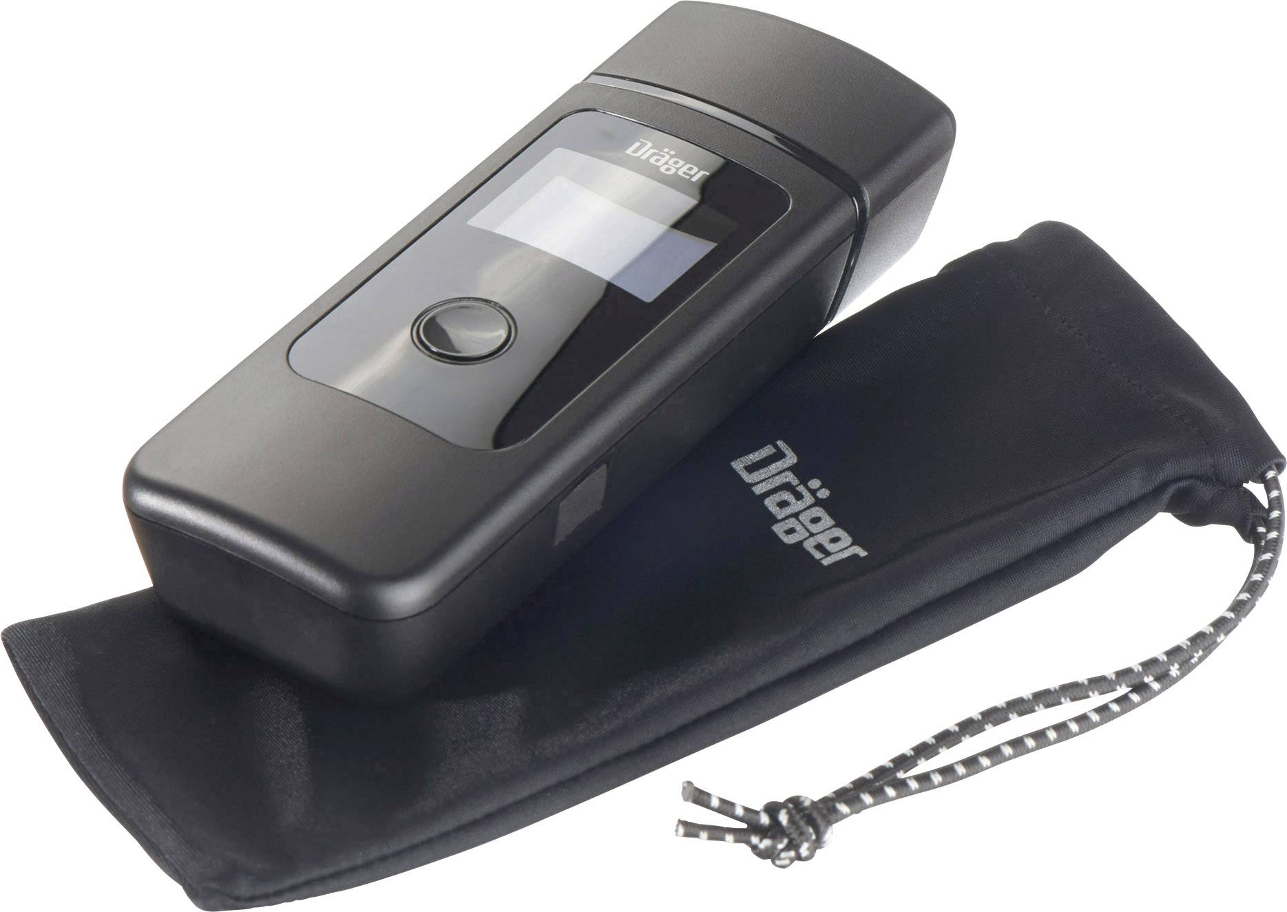 Dräger Alcotest 3820 Multilingual Alkoholtester Schwarz 0 bis 5 ‰ Alarm, Countdown-Funktion, inkl. Display