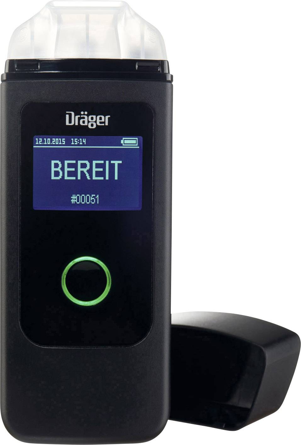 Dräger Alcotest 3820 Multilingual Alkoholtester Schwarz 0 bis 5 ‰ Alarm, Countdown-Funktion, inkl. Display