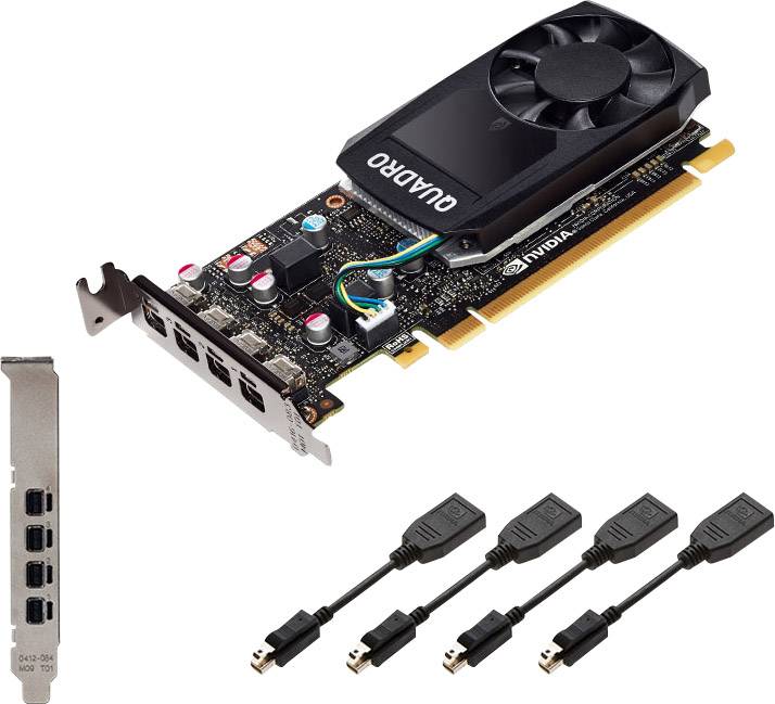 PNY Workstation-Grafikkarte Nvidia Quadro P620  2 GB GDDR5-RAM PCIe x16  Mini DisplayPort Low Profile