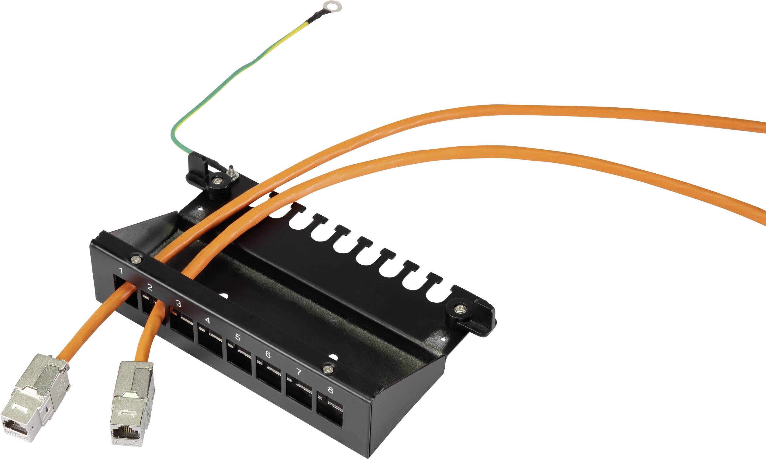 Renkforce KSV8 8 Port Netzwerk-Patchbox CAT 8.1 1 HE