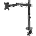 Manhattan 461542 1x Monitor desk mount 33,0 cm (13") - 81,3 cm (32") Black Height-adjustable, Tiltable, Swivelling