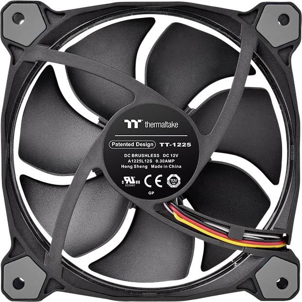 Thermaltake Riing 12 RGB Sync 3 Pack PC-Gehäuse-Lüfter Schwarz, RGB (B x H x T) 120 x 120 x 25 mm inkl. LED-Beleuchtung