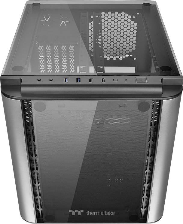 Thermaltake Level 20VT Mini-Tower PC-Gehäuse Schwarz 1 vorinstallierter Lüfter, LCS Kompatibel, Seitenfenster, Staubfilter