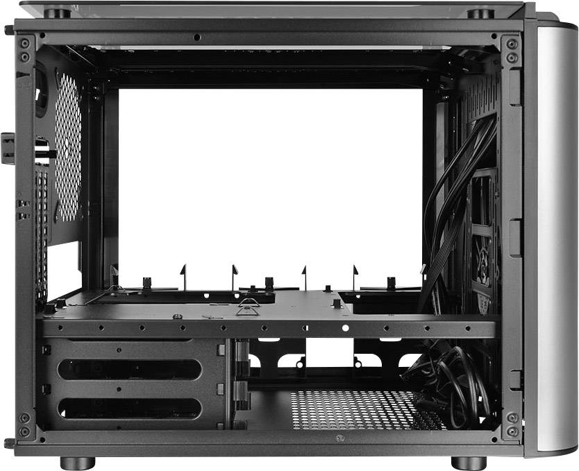 Thermaltake Level 20VT Mini-Tower PC-Gehäuse Schwarz 1 vorinstallierter Lüfter, LCS Kompatibel, Seitenfenster, Staubfilter