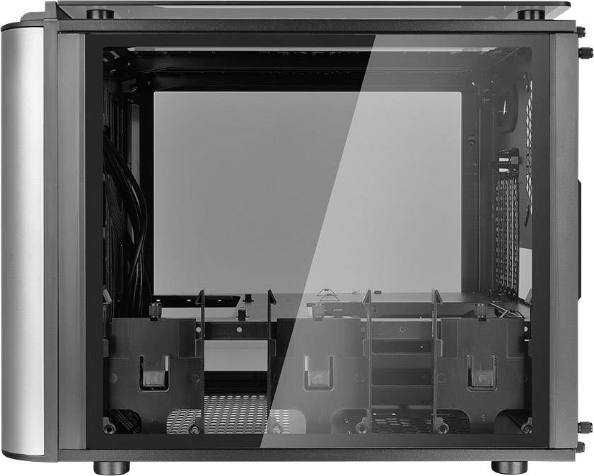 Thermaltake Level 20VT Mini-Tower PC-Gehäuse Schwarz 1 vorinstallierter Lüfter, LCS Kompatibel, Seitenfenster, Staubfilter